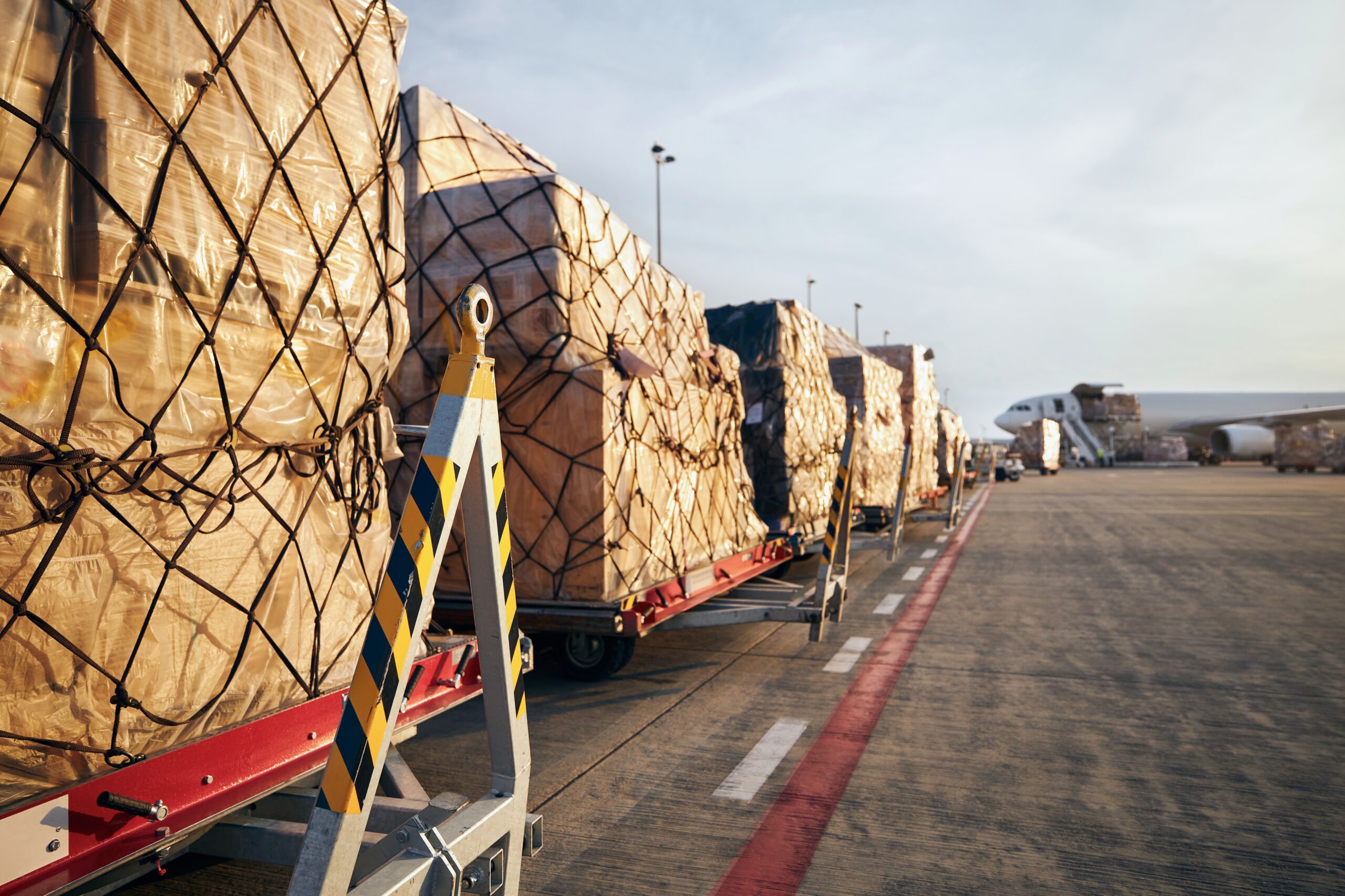 cargo prepared for shipping